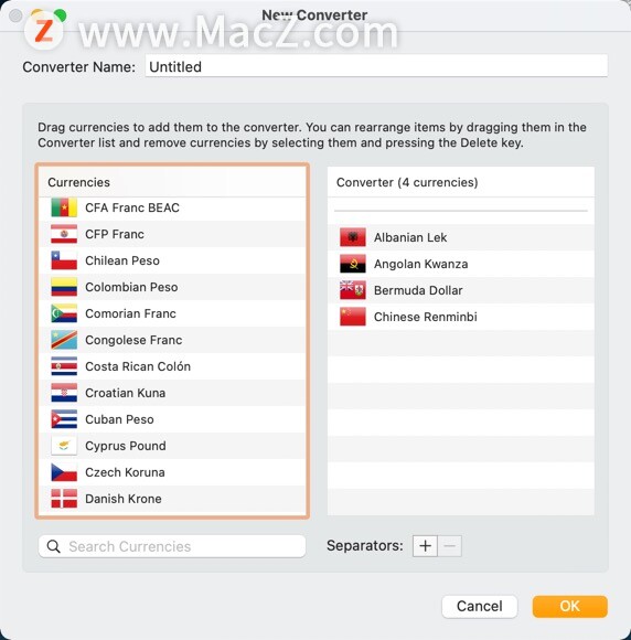 Currency Assistant破解版-Currency Assistant for Mac(货币转换计算器)- Mac下载插图3