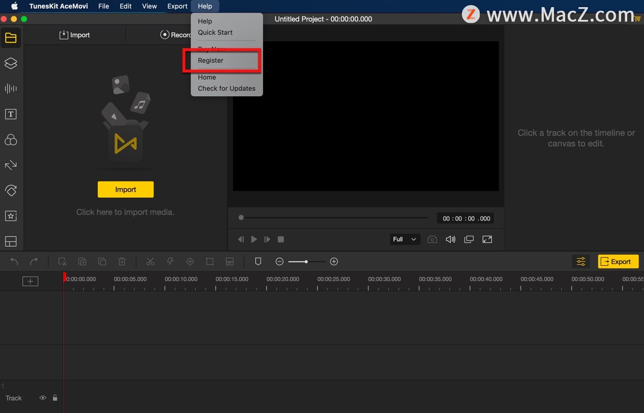 TunesKit AceMovi mac破解版-TunesKit AceMovi Video Editor for mac(视频编辑工具)- Mac下载插图3