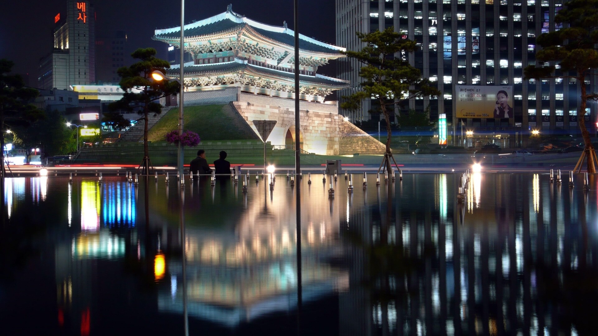 韩国高清动态壁纸-夜幕下的韩国高清动态壁纸- Mac下载