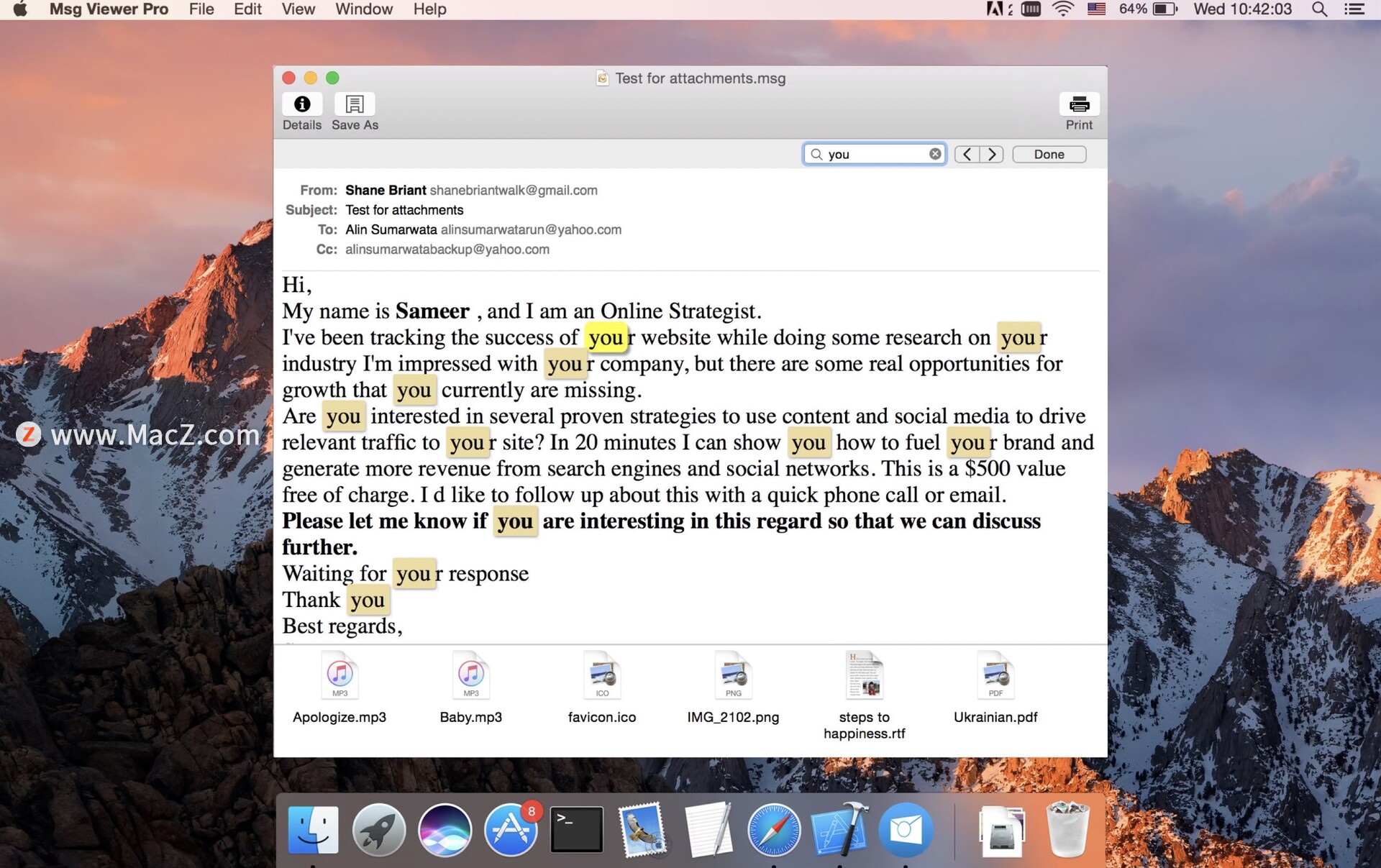 msg viewer for mac free
