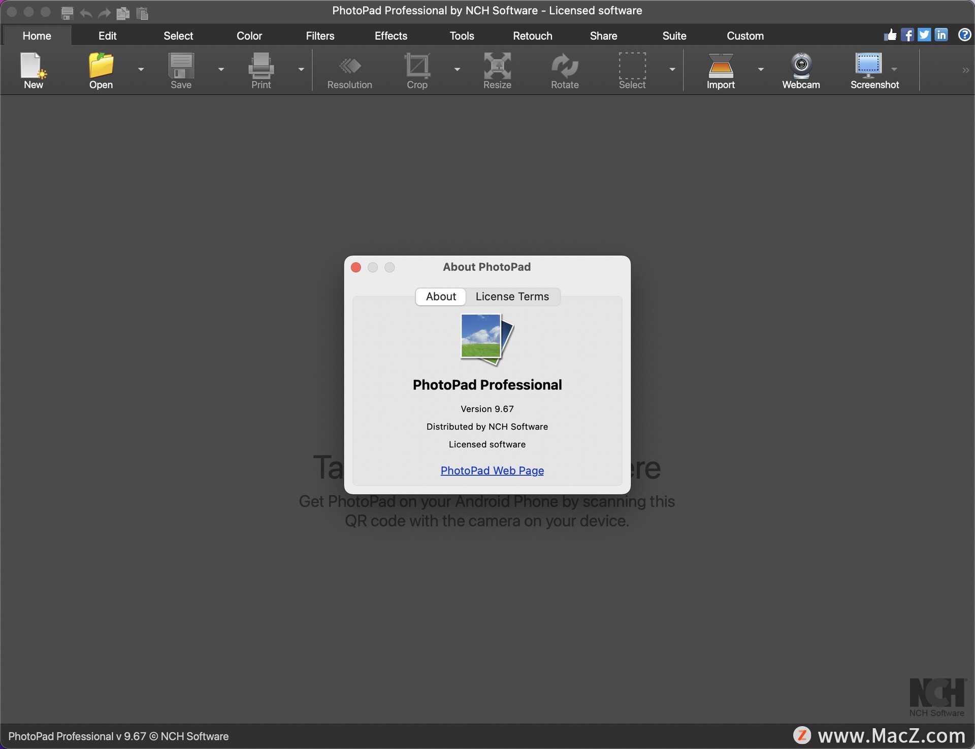nch photopad mac-NCH PhotoPad for Mac(照片编辑软件)- Mac下载插图1