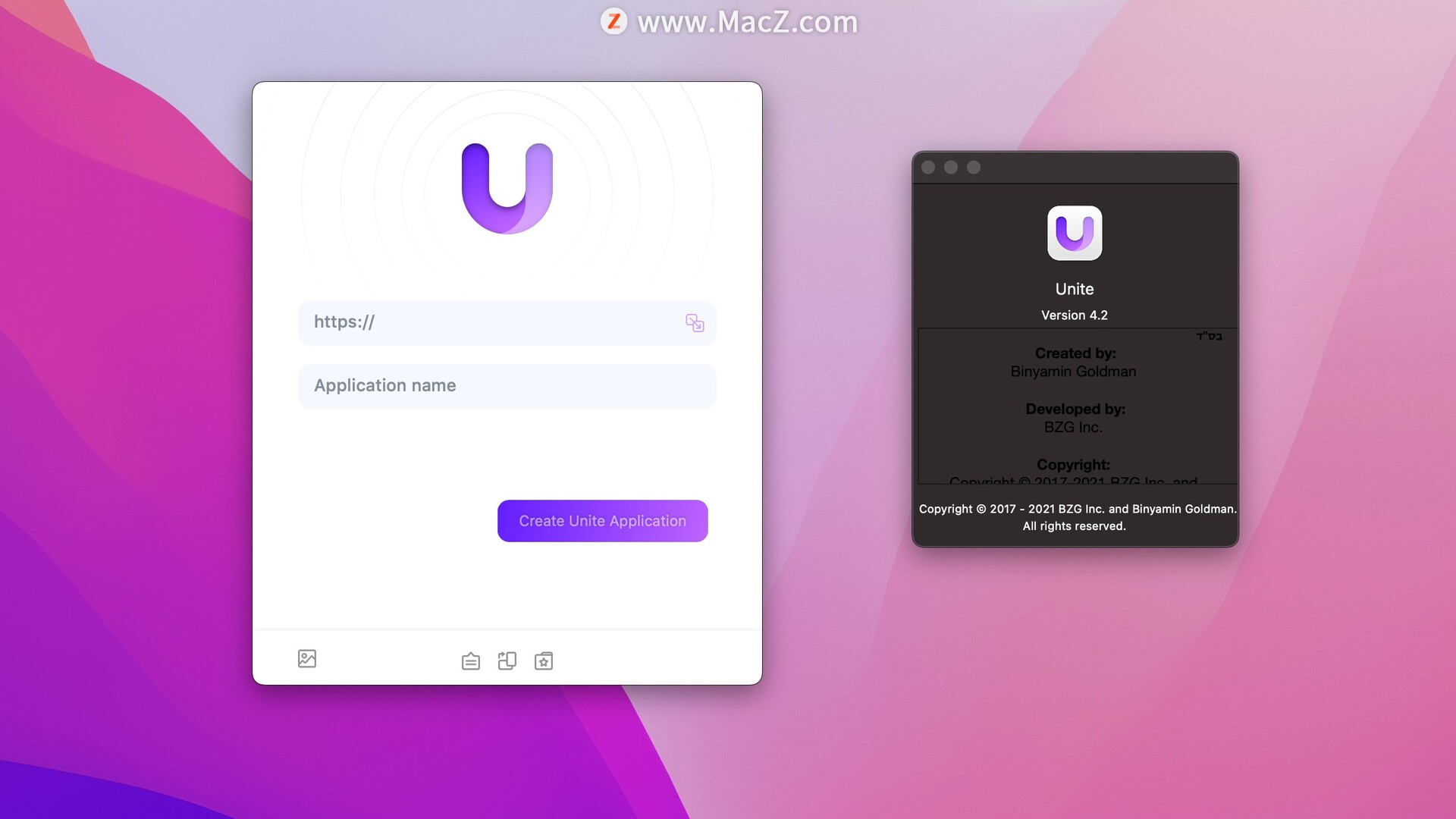 Unite Mac破解版-Unite for Mac(将网站转化为应用程序)- Mac下载插图1