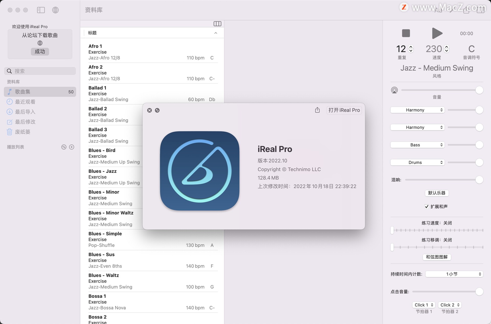 iReal Pro mac破解版下载-iReal Pro for Mac(音乐学习参考工具)- Mac下载插图1