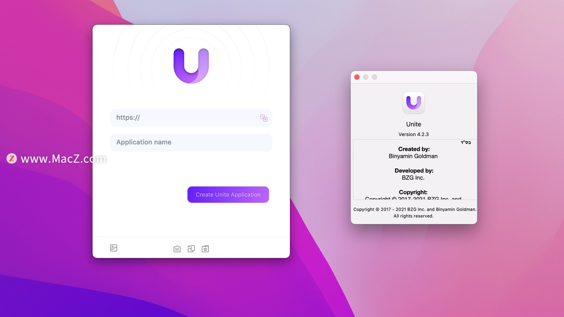 Unite Mac破解版-Unite for Mac(将网站转化为应用程序)- Mac下载插图1