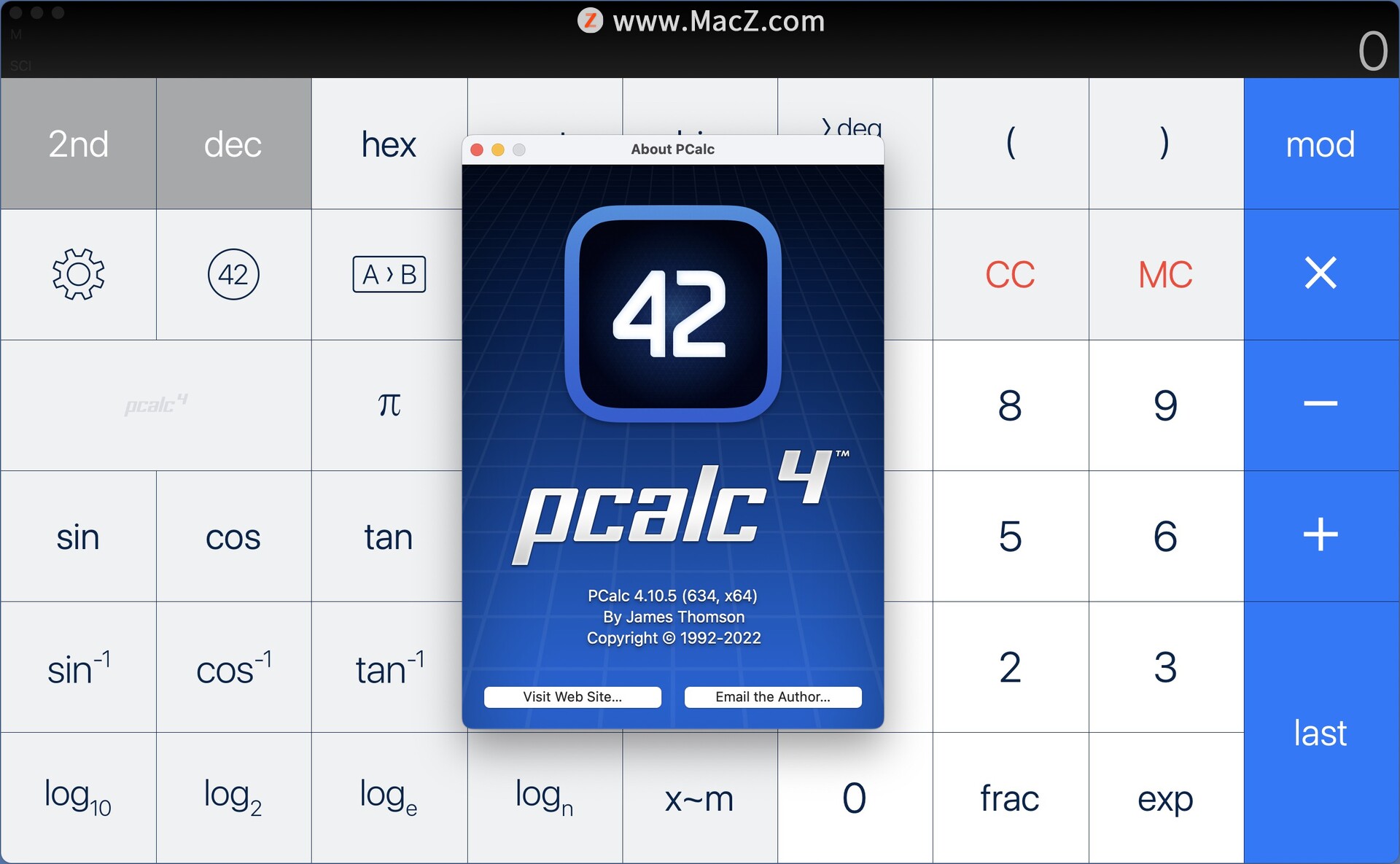 PCalc for mac Mac版-PCalc for Mac(科学计算器)- Mac下载插图1