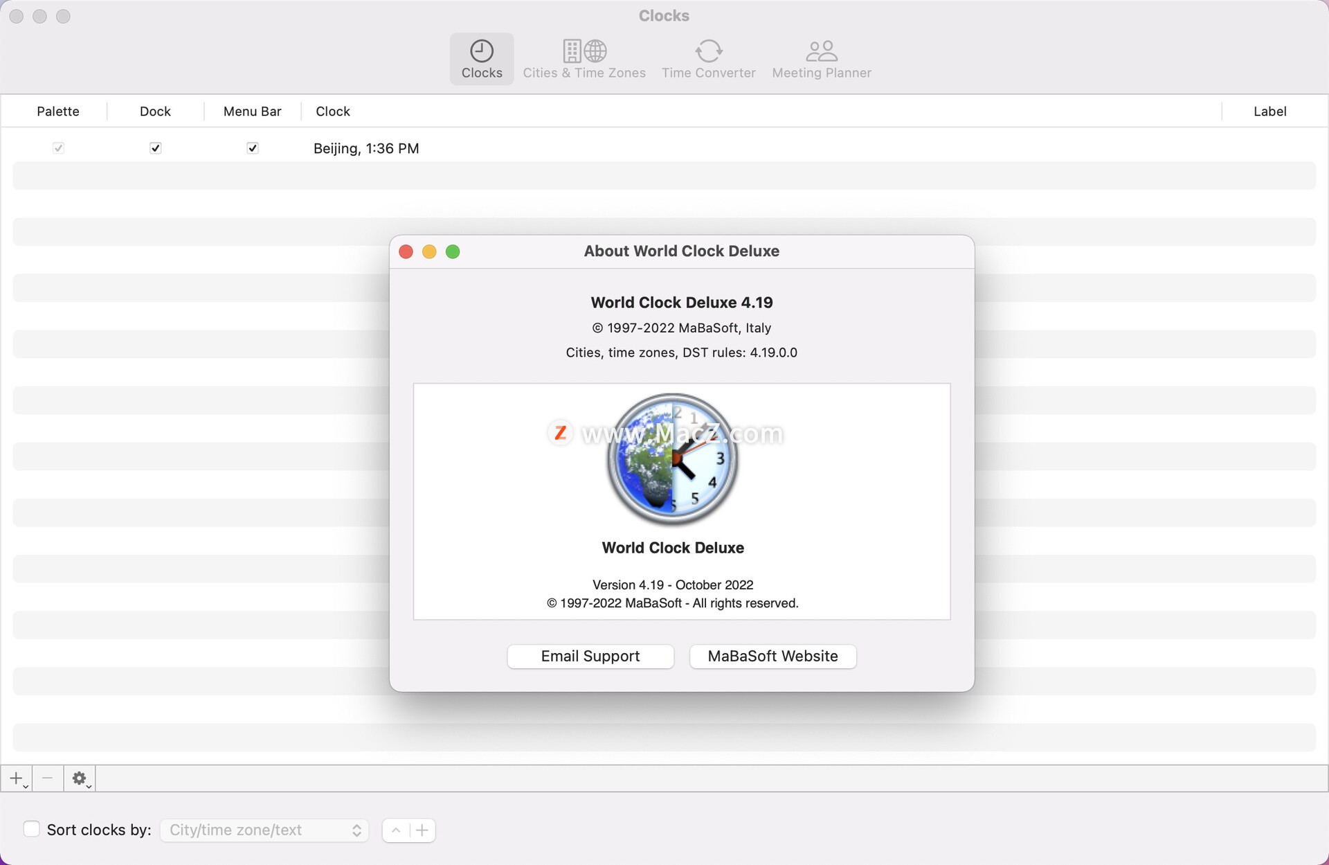 World Clock Deluxe Mac直装版-World Clock Deluxe for mac(世界时钟豪华版)- Mac下载插图1