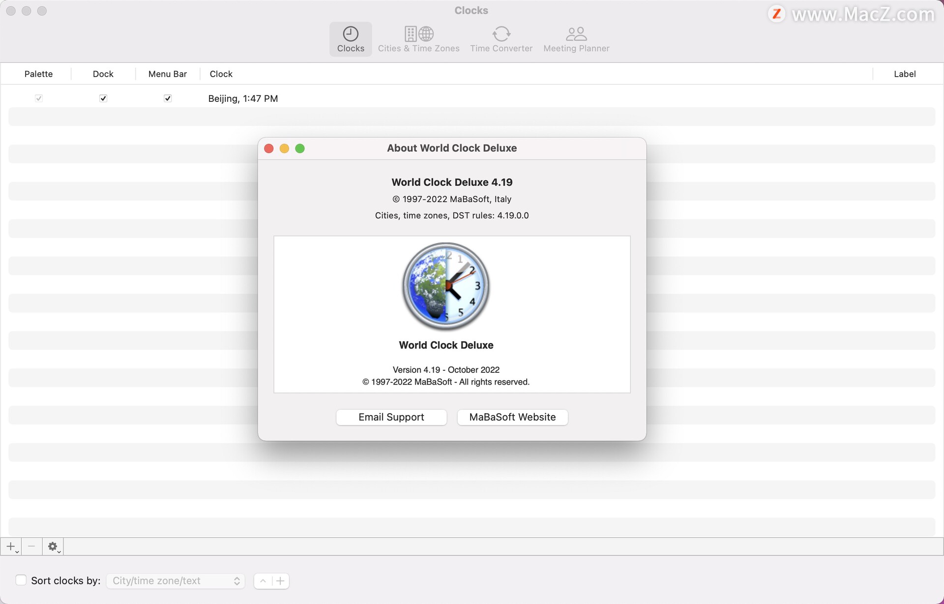 World Clock Deluxe Mac破解版-World Clock Deluxe for mac(世界时钟豪华版)- Mac下载插图1