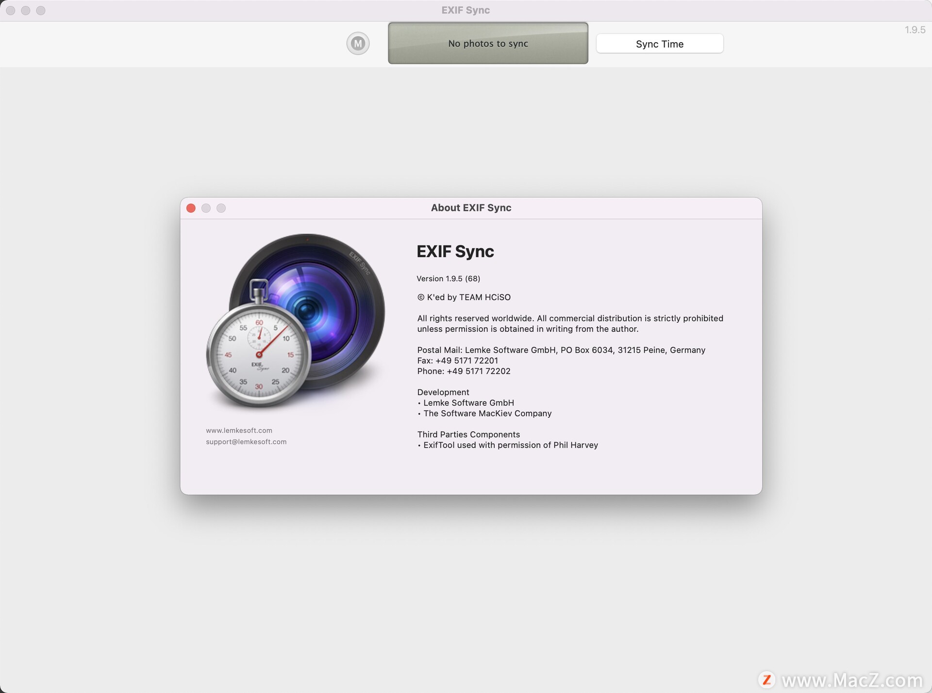 EXIF Sync破解版下载-EXIF Sync for mac(照片EXIF信息排序软件)- Mac下载插图1