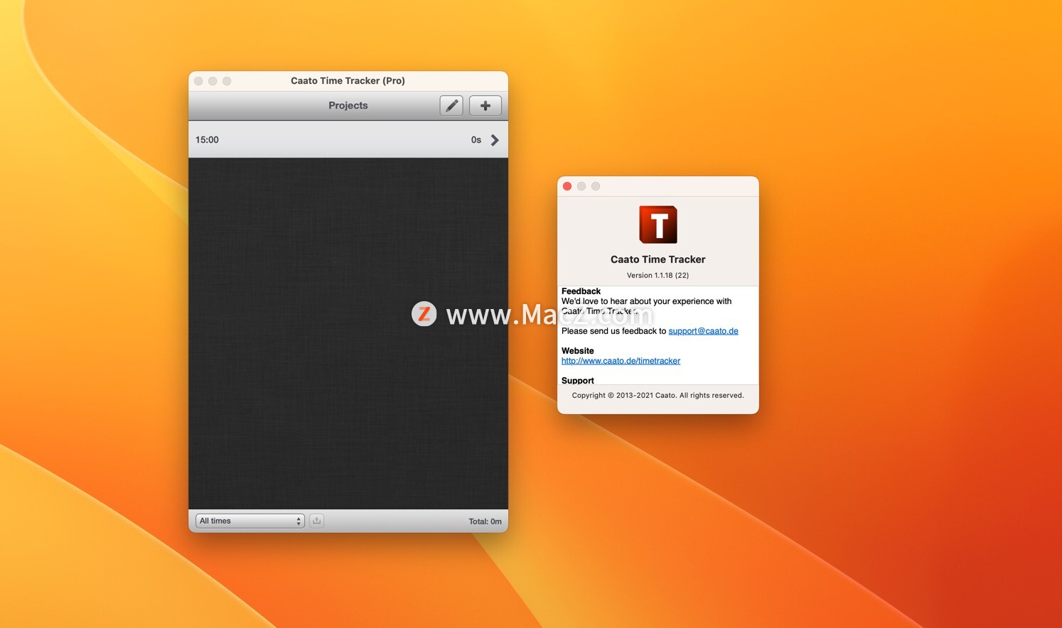Caato Time Tracker 下载-Caato Time Tracker Pro for mac(时间追踪器)- Mac下载插图1
