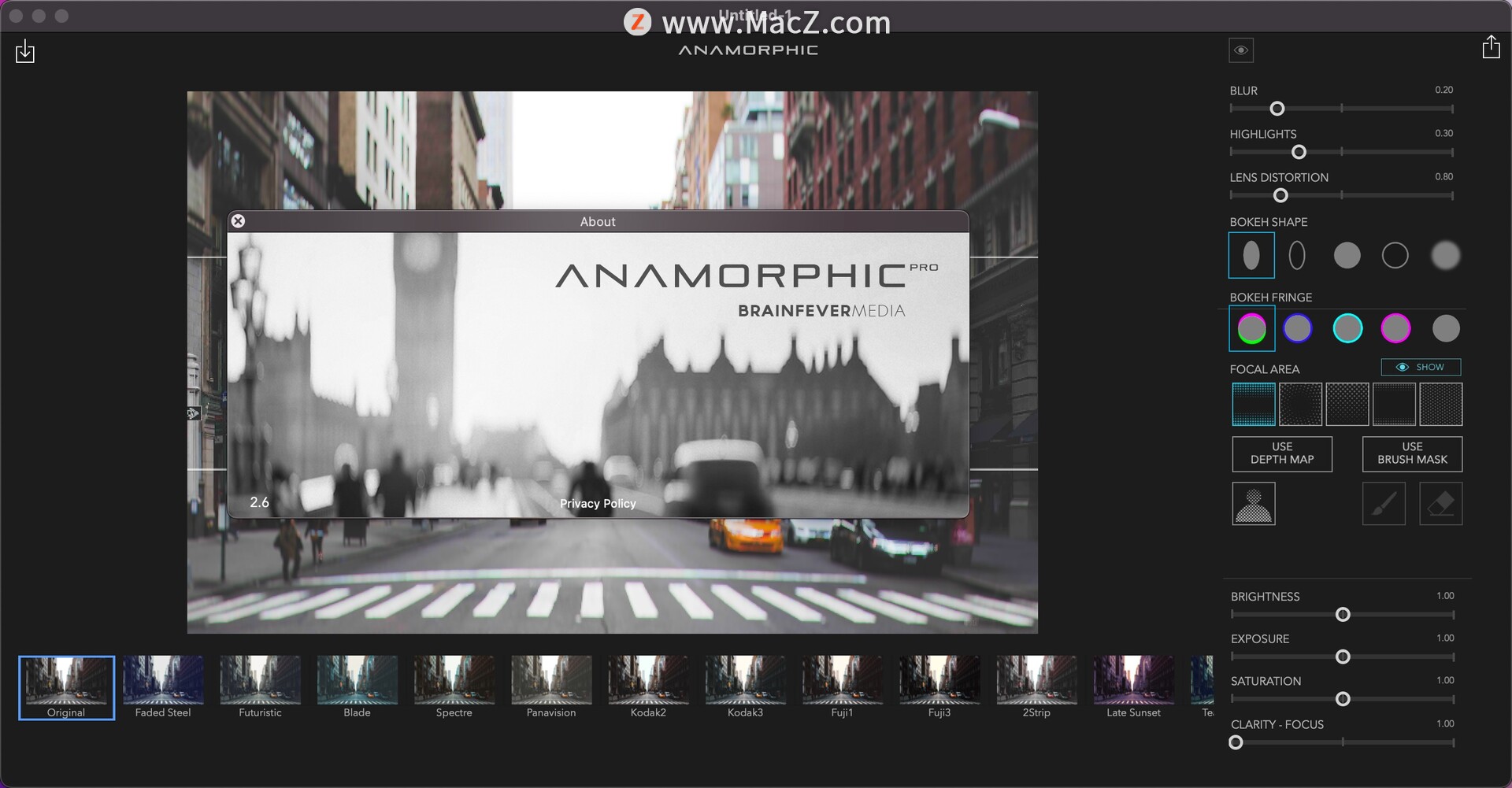 Anamorphic Mac破解版下载-Anamorphic Pro for Mac(专业镜头模糊工具) – Mac下载插图1