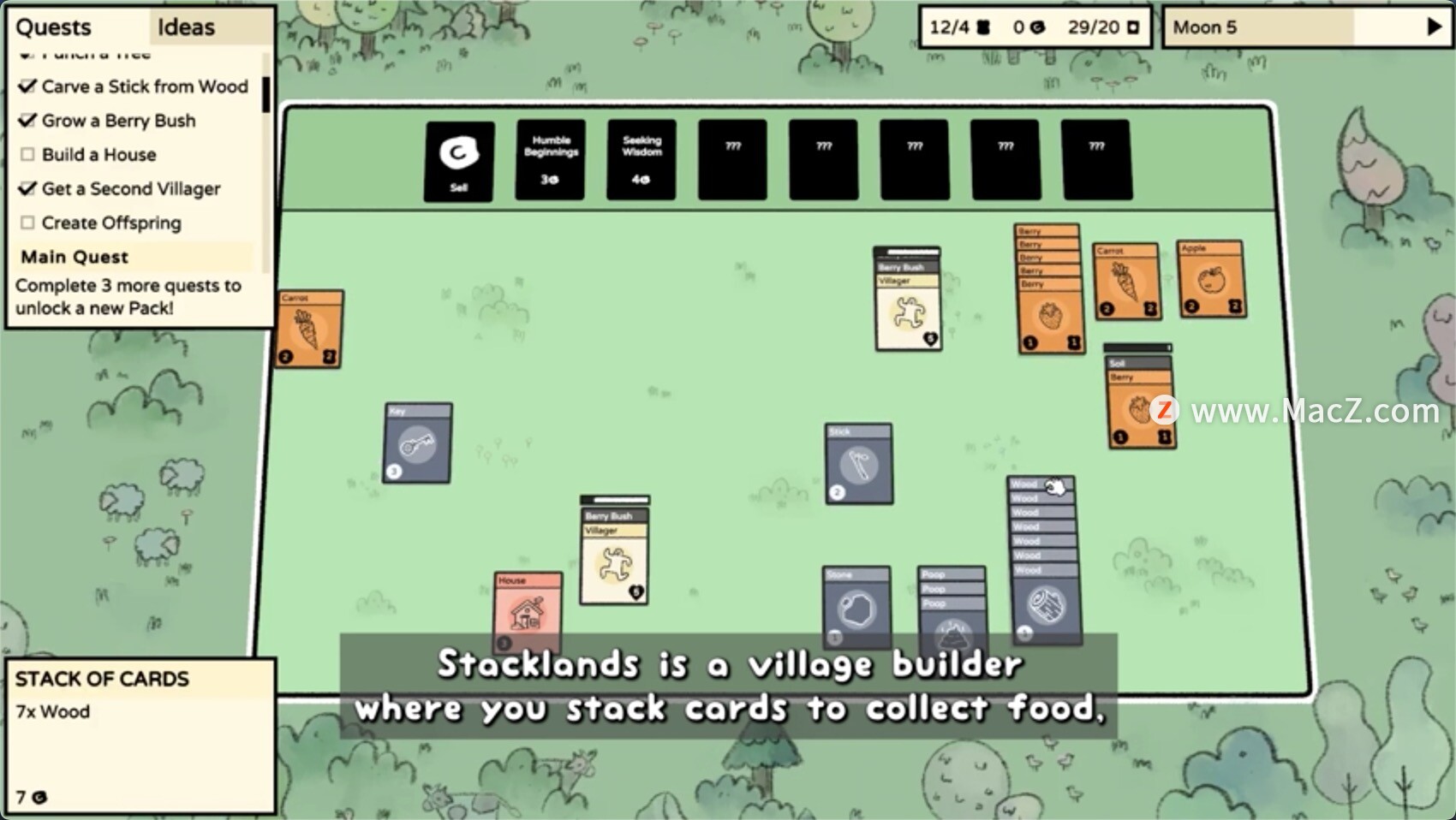 堆叠大陆 Stacklands for Mac(卡牌游戏)