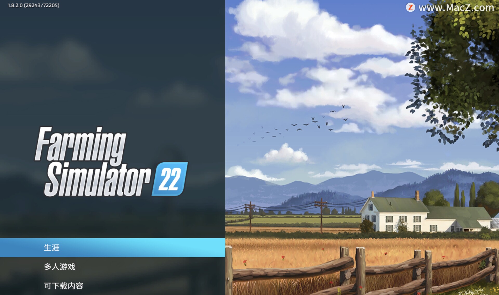 模拟农场 Farming Simulator 22 for Mac(模拟经营游戏) 