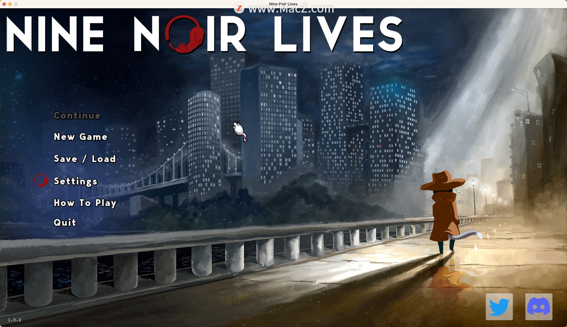猫城迷案Nine Noir Lives Mac(冒险解谜游戏)  4.29 GB 英文软件