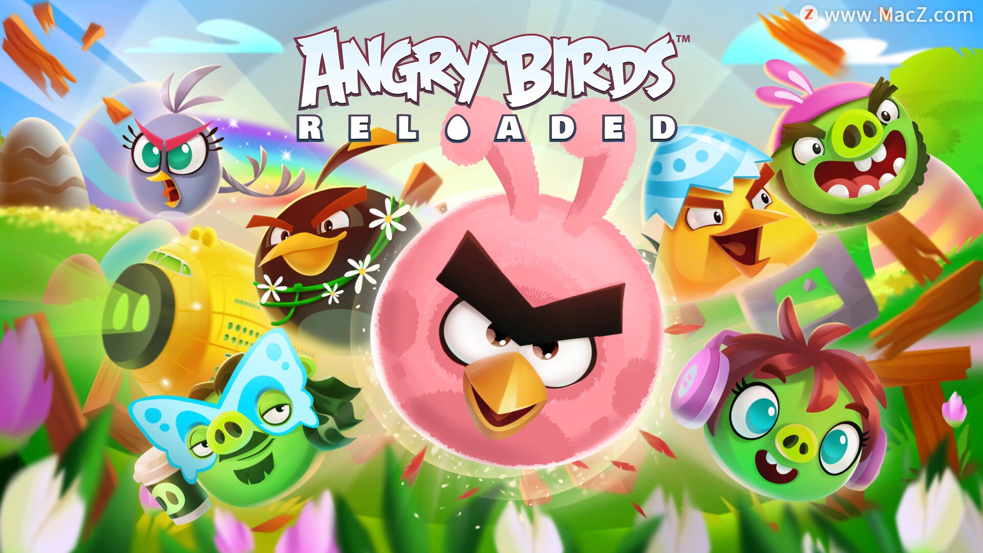 愤怒的小鸟重制版Angry Birds Reloaded for Mac(休闲益智类游戏) 491.74 MB 简体中文