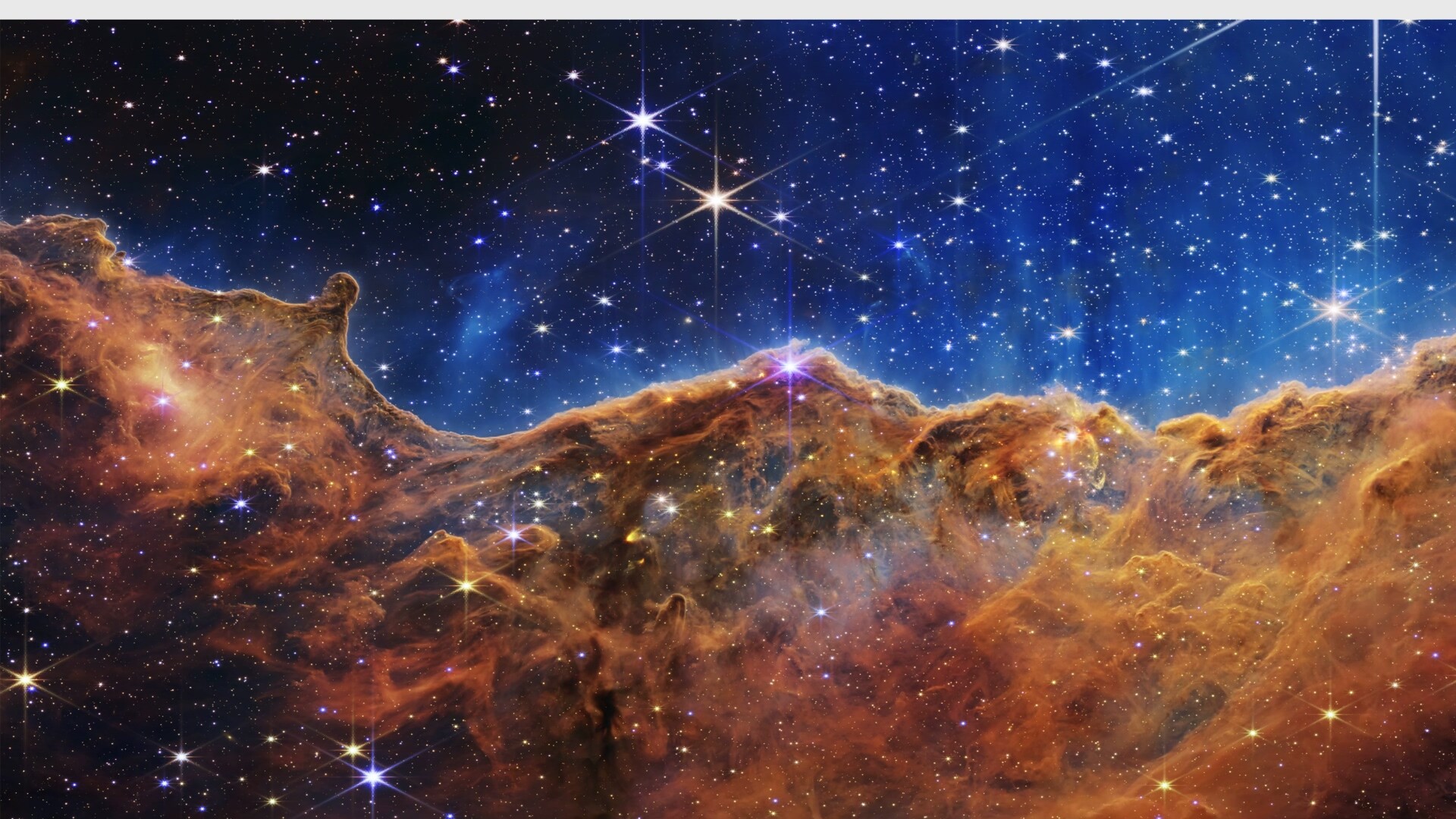 韦伯望远镜探测的宇宙深空图像高清动态壁纸