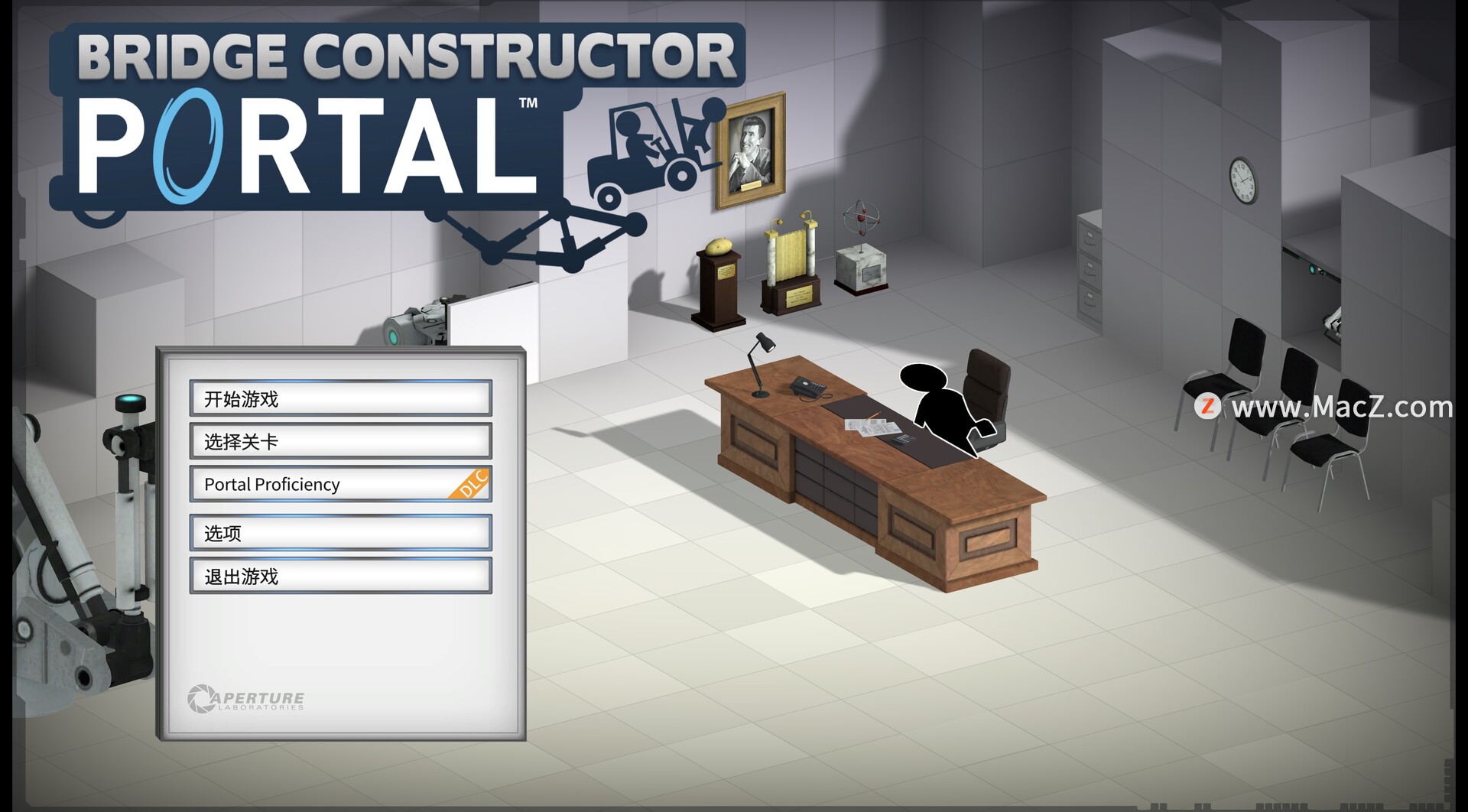 桥梁建造师传送门 Bridge Constructor Portal for Mac(桥梁建设模拟游戏)+dlc
