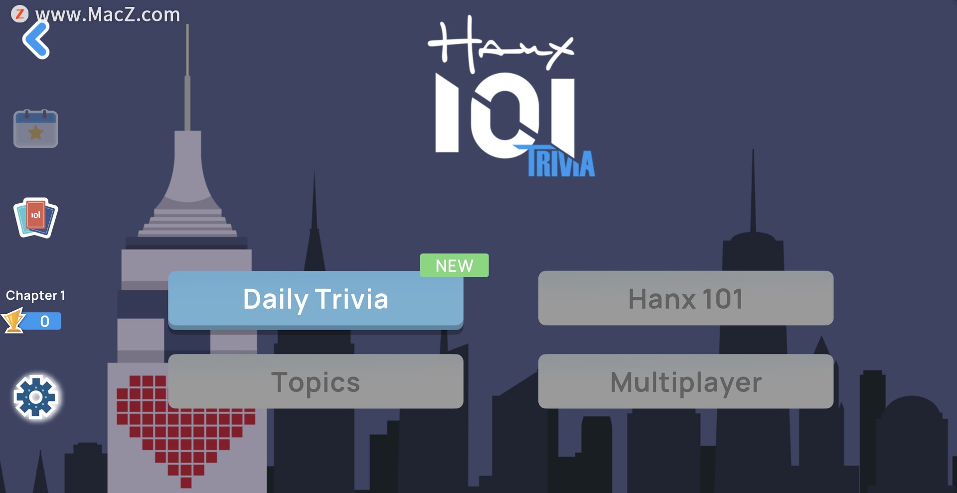 Hanx101 Trivia for mac(问答游戏)