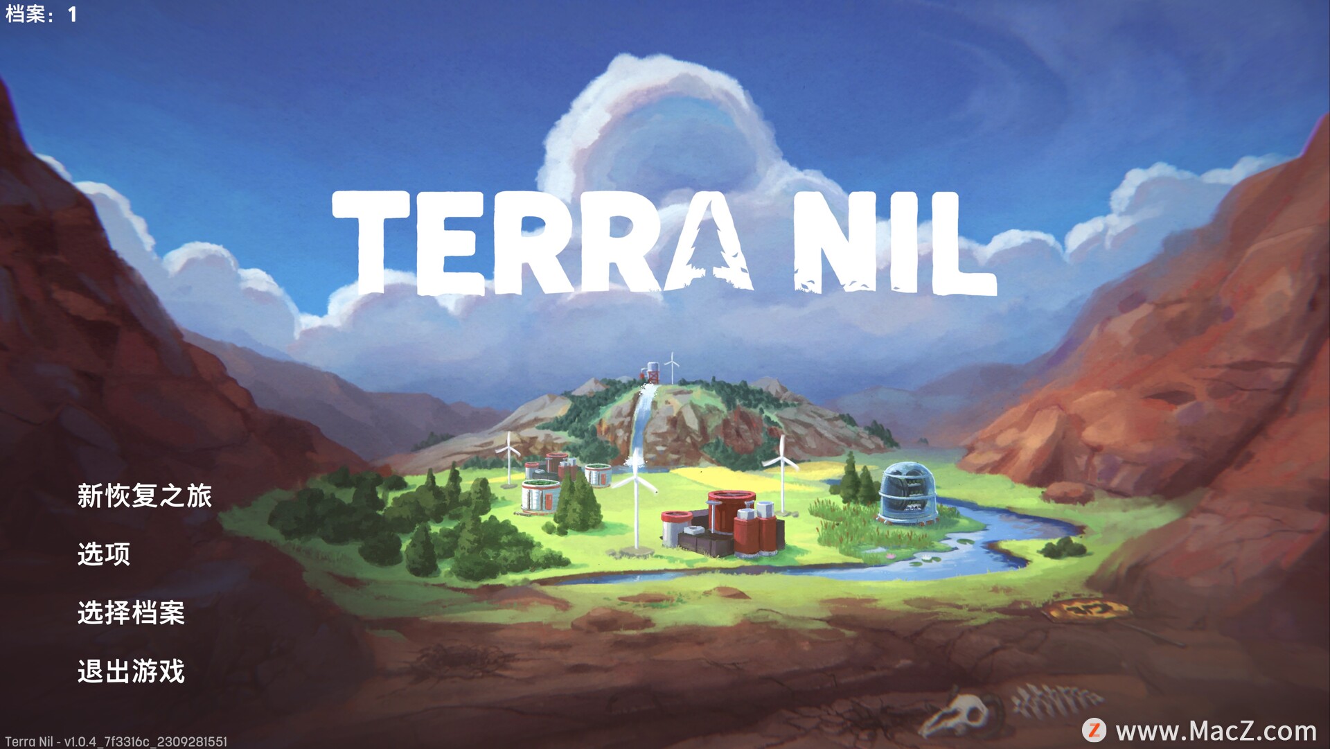 伊始之地Terra Nil for Mac(模拟建造游戏)