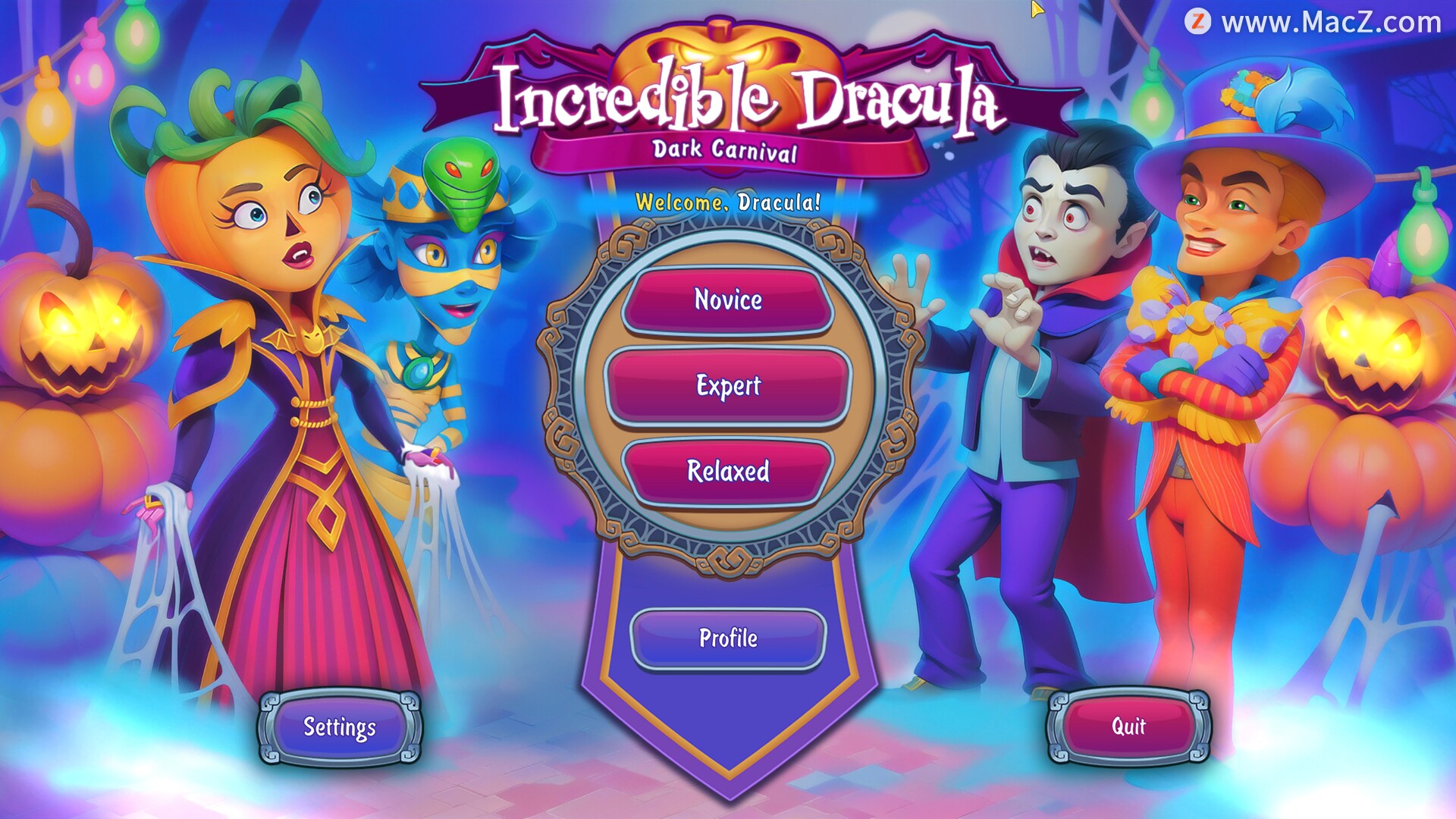 Incredible Dracula Dark Carnival  for mac(时间管理游戏)