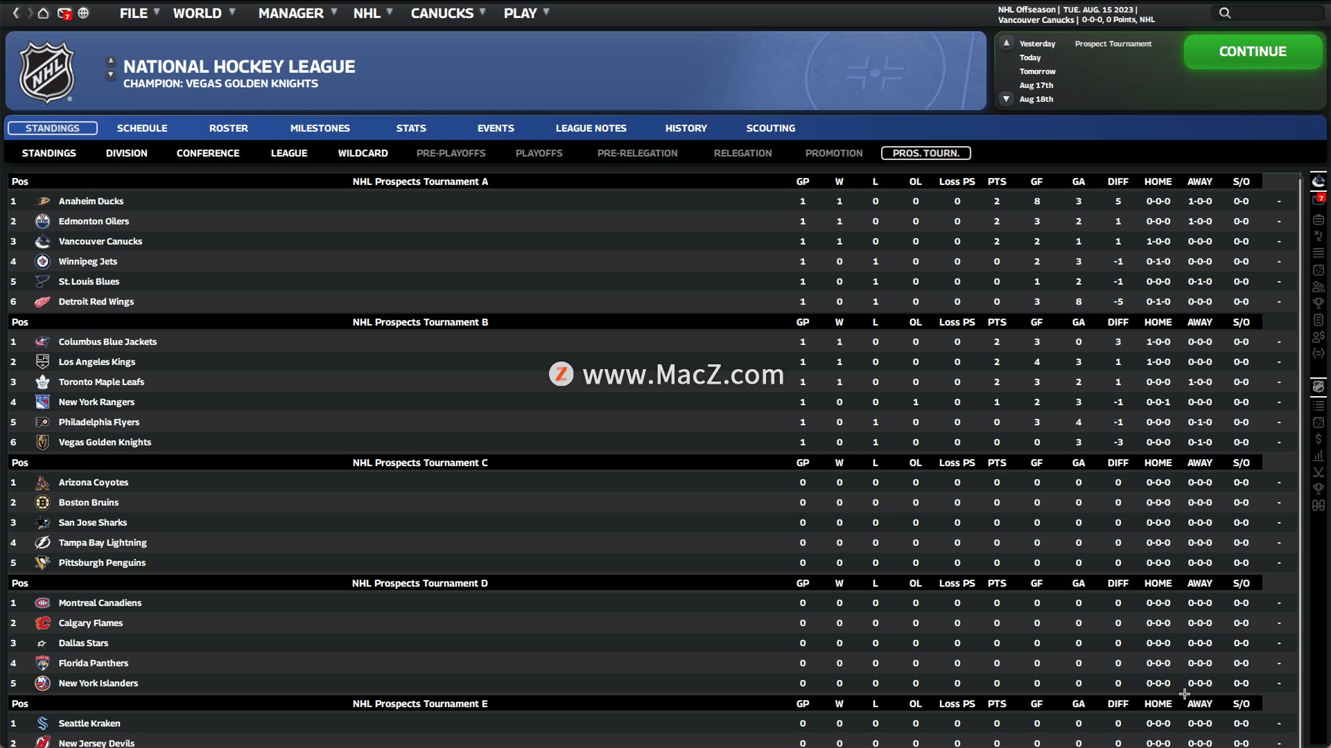 特许经营曲棍球经理 Franchise Hockey Manager 10 for mac(策略游戏)